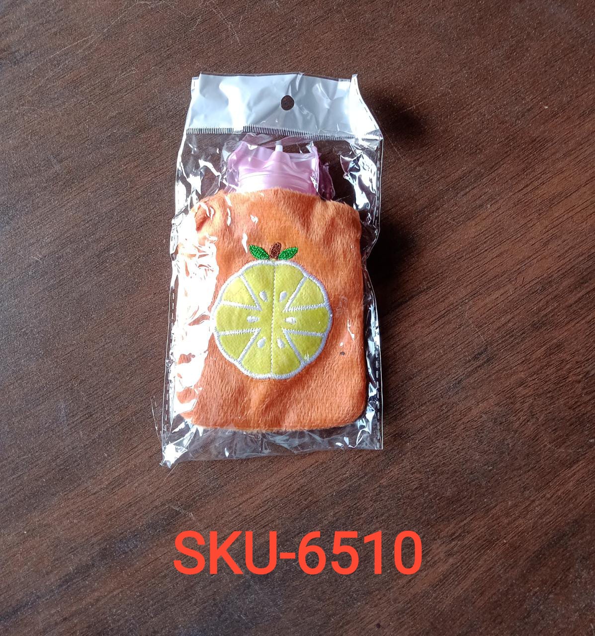 Orange hot water bag