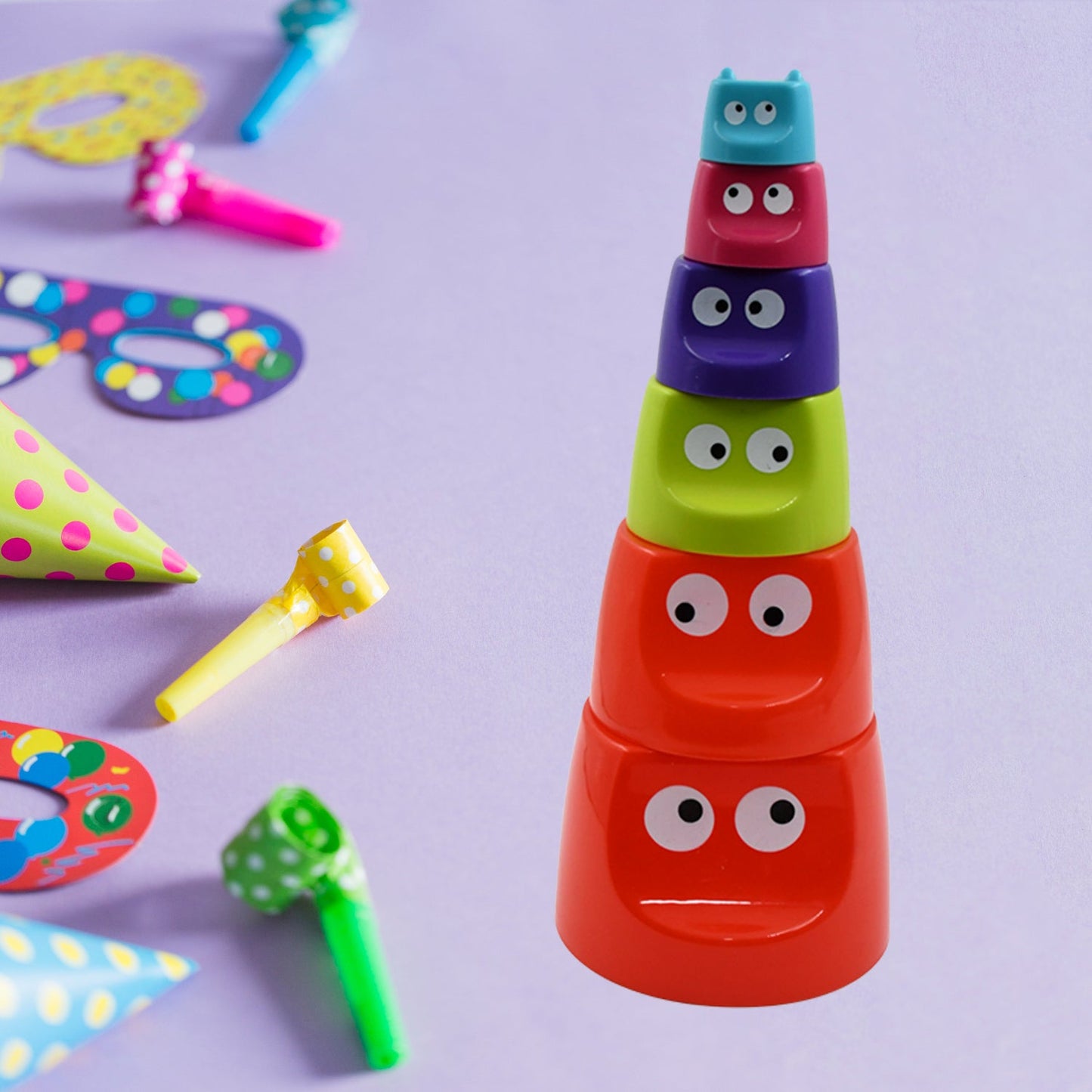 Monster Cups Activity Toy for Babies 5+ Months – Learning Gift Set