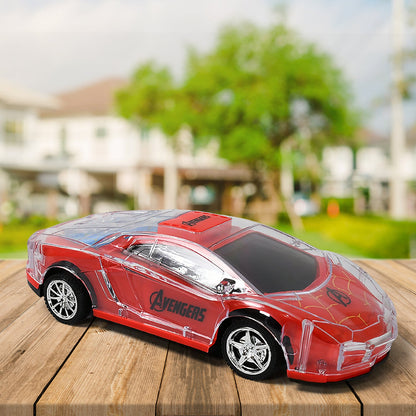 Plastic RC Racing Car – 2-Way Control with Handle Remote & Rechargeable Battery