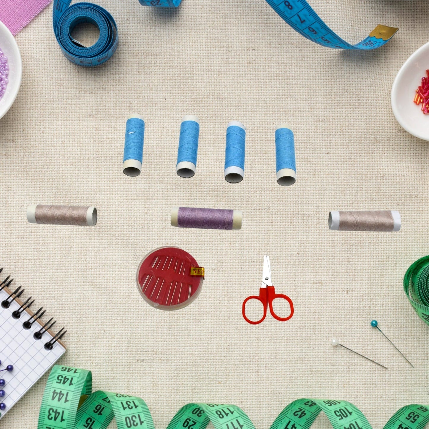 Portable Travel Sewing Kits Box, Sewing Tool Box