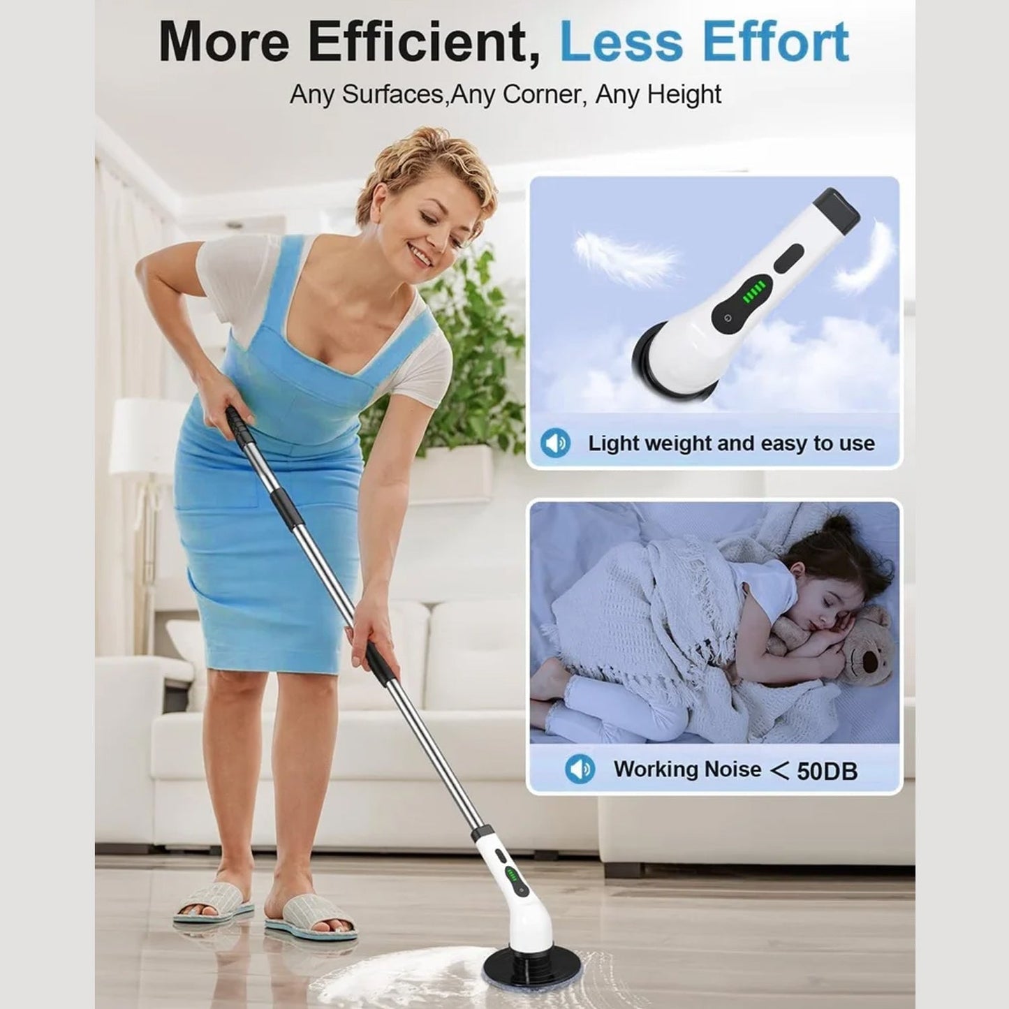 9-in-1 Electric Spin Scrubber - (1 Set)