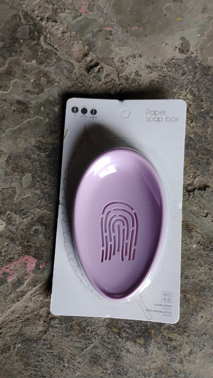 Plastic Soap Dish with Drain, Soap Holder Double-layer ,Sabudani (1 Pc)